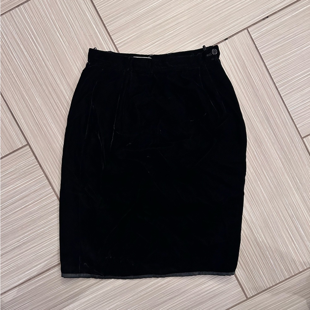 Vintage black velvet Valentino skirt